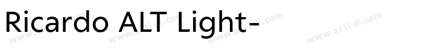 Ricardo ALT Light字体转换